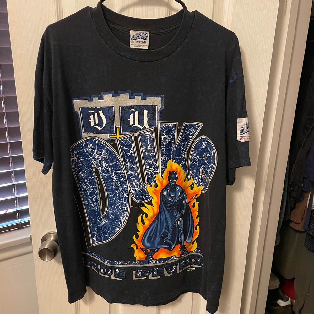 Vintage Capitol Graphics Duke Blue Devils T Mens XL